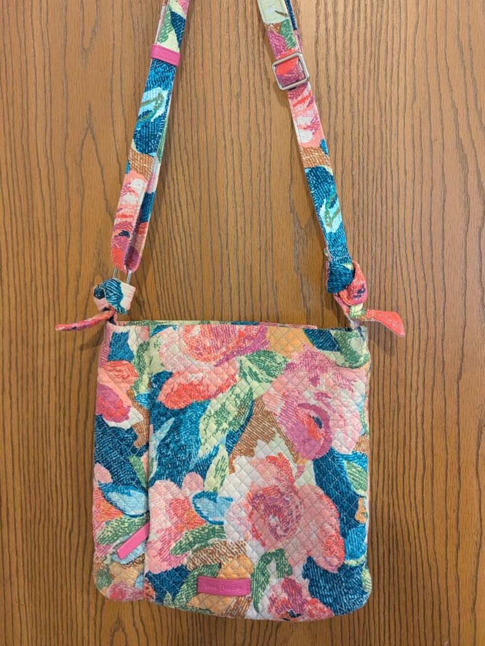 Vera Bradley Superbloom Hadley Hipster Crossbody Shoulder Bag Zip Floral Retired